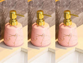 UMAI Liquid Soap Dispenser | Stoneware | Bathroom Sanitizer, Lotion, Shampoo Dispenser | Ceramic Handwash Bottle for Kitchen | Soap Dispenser for Wash Basin | Bathroom Accessories (Pack of 3)